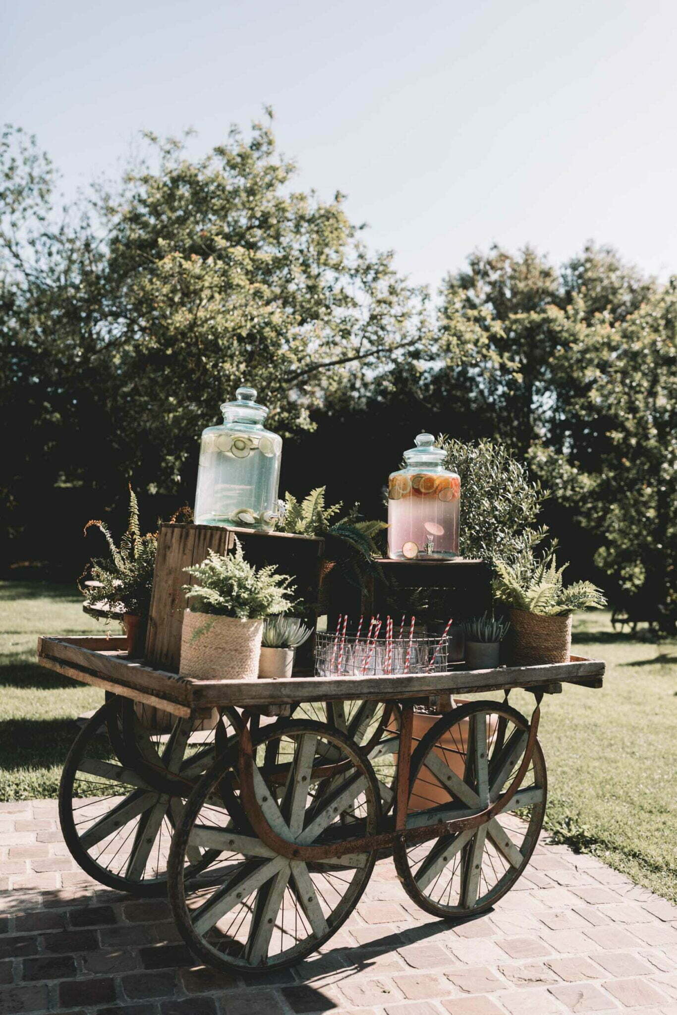 Charette de thé glacé